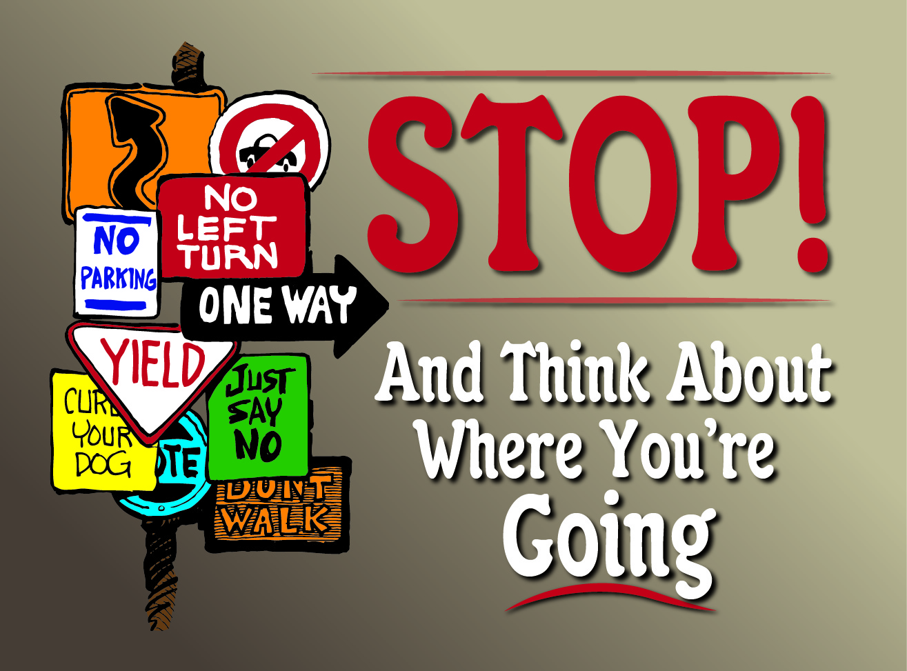 STOP and Think About Where You're Going booklet cover